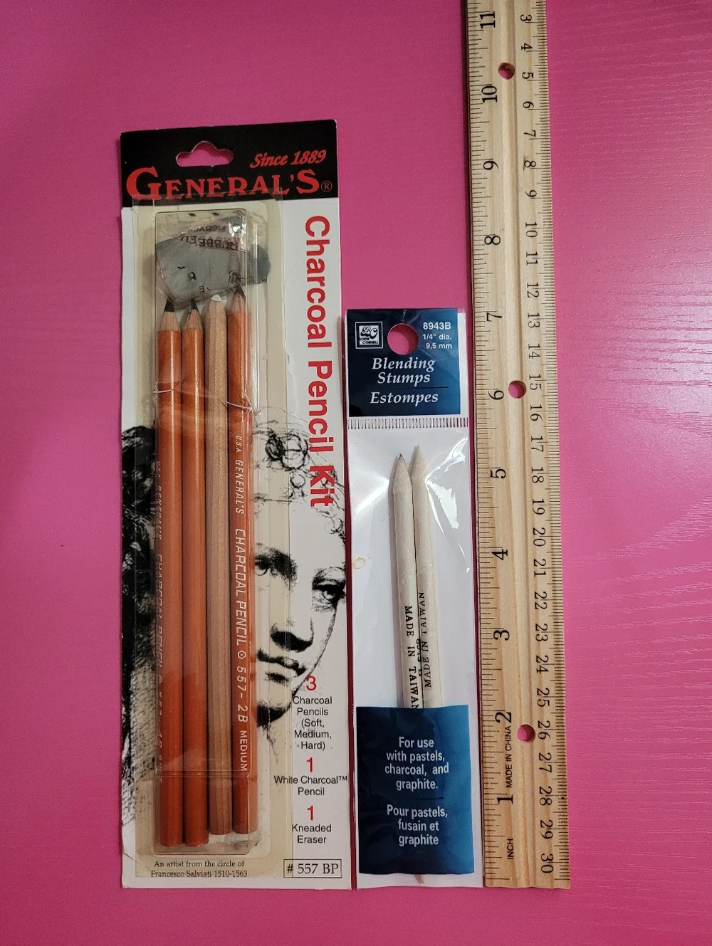 General's Charcoal Pencil Kit And Blending Stumps (0753)